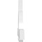 Ekena Millwork Ericson Architectural Grade PVC Gable Bracket, 72"W x 18"H x 2"D x 4"F, 6/12 Pitch GBP072X18X0204ERI00 - alternate 2
